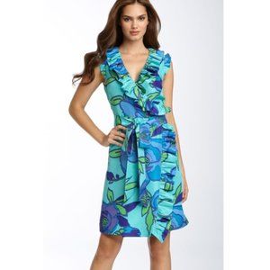 Kate Spade Blue and Green Floral Dress